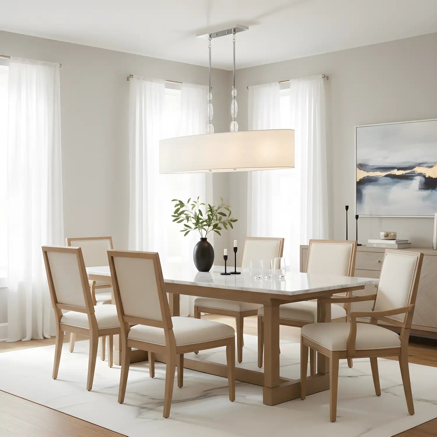 QUOIZEL, ISLAND CHANDELIER, LINEAR LIGHT