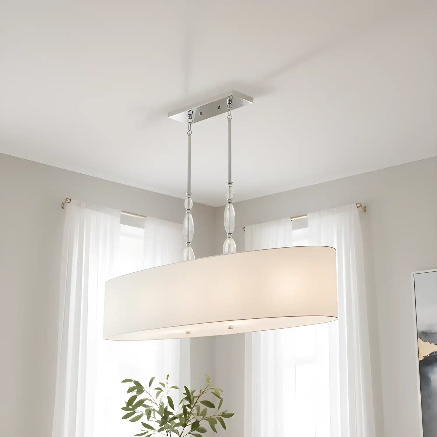 QUOIZEL, ISLAND CHANDELIER, LINEAR LIGHT