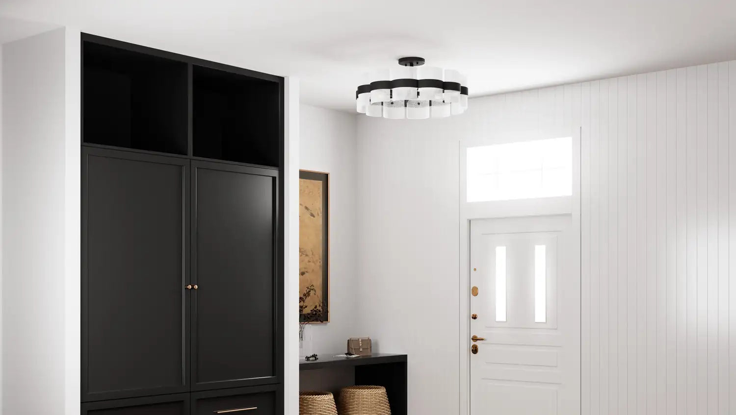 QUOIZEL, SWEENEY SEMI-FLUSH MOUNT, SEMI FLUSH MOUNT LIGHT