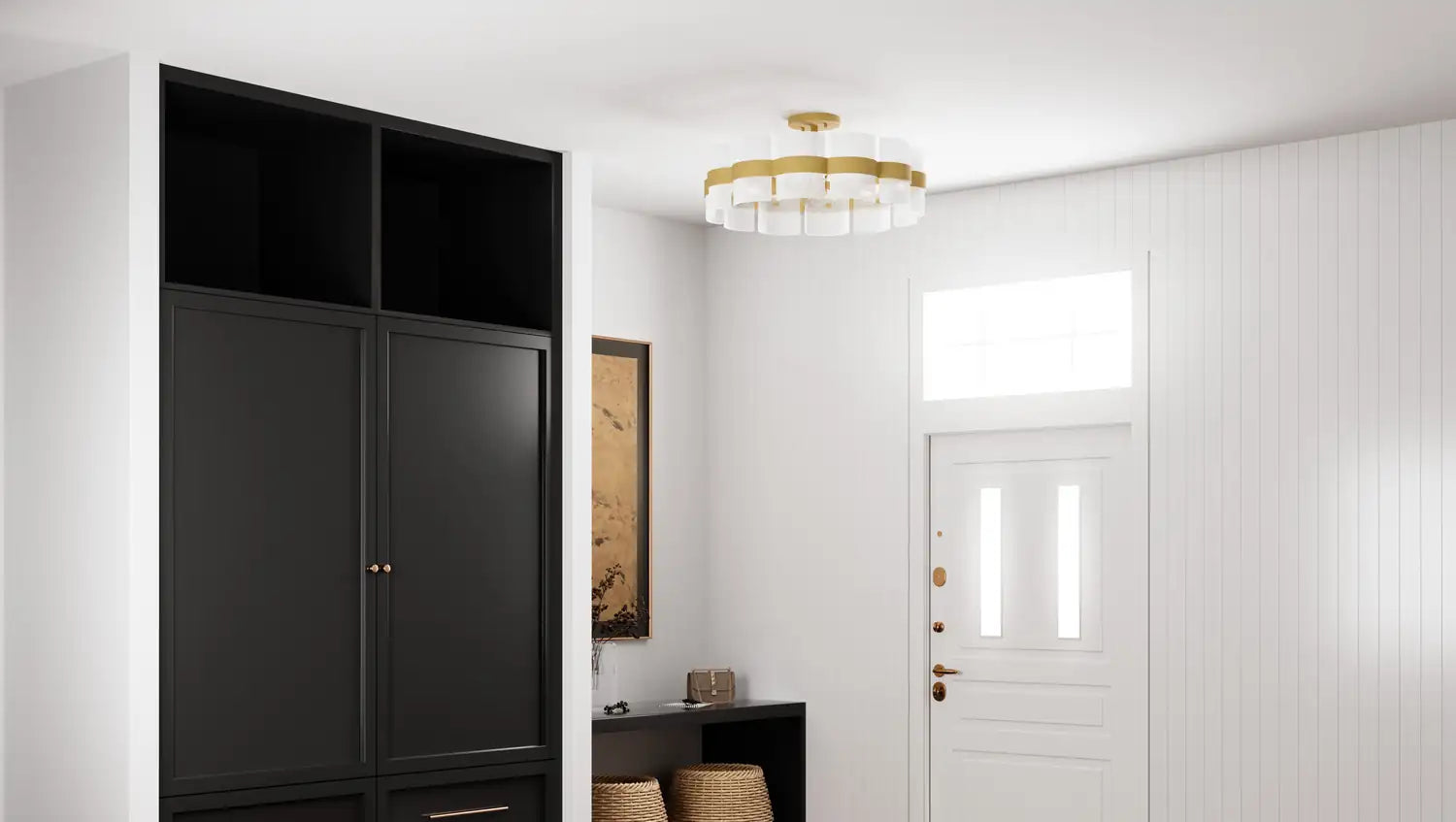 QUOIZEL, SWEENEY SEMI-FLUSH MOUNT, SEMI FLUSH MOUNT LIGHT