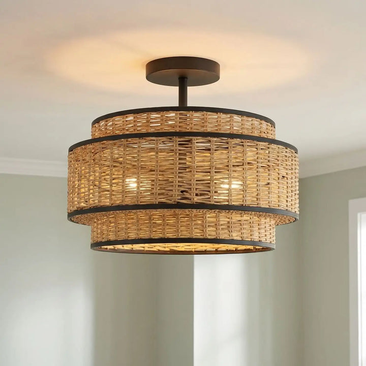 QUOIZEL, TETON SEMI-FLUSH MOUNT, SEMI FLUSH MOUNT LIGHT