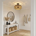QUOIZEL, TETON SEMI-FLUSH MOUNT, SEMI FLUSH MOUNT LIGHT