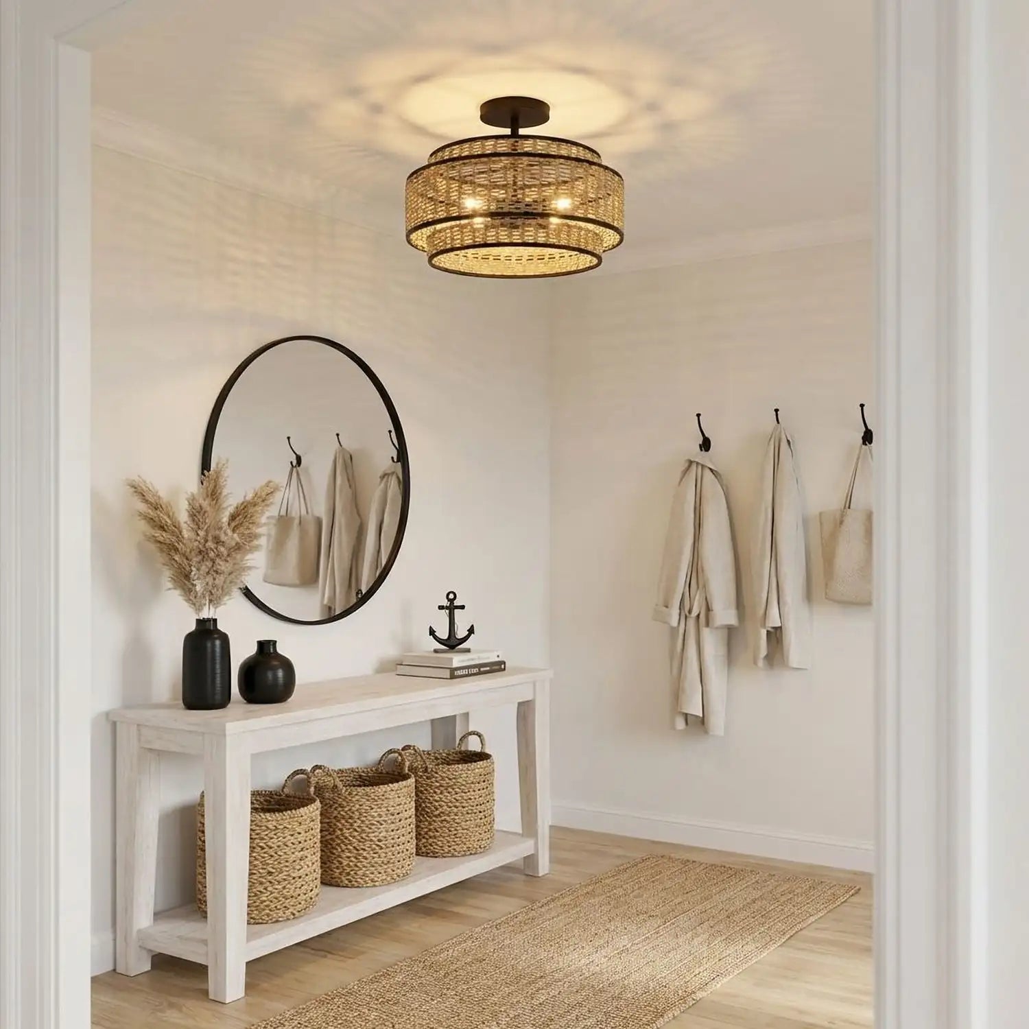QUOIZEL, TETON SEMI-FLUSH MOUNT, SEMI FLUSH MOUNT LIGHT