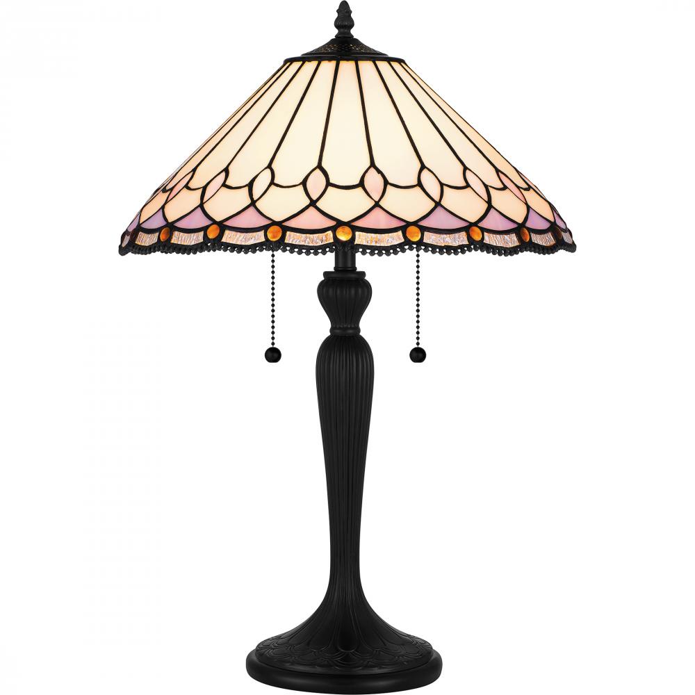QUOIZEL, TIFFANY TABLE LAMP, TABLE LAMPS