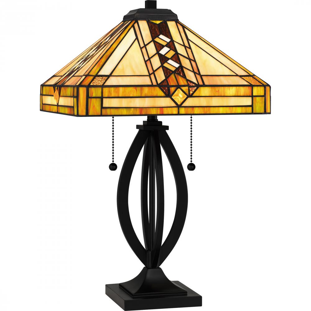 QUOIZEL, TIFFANY TABLE LAMP, TABLE LAMPS