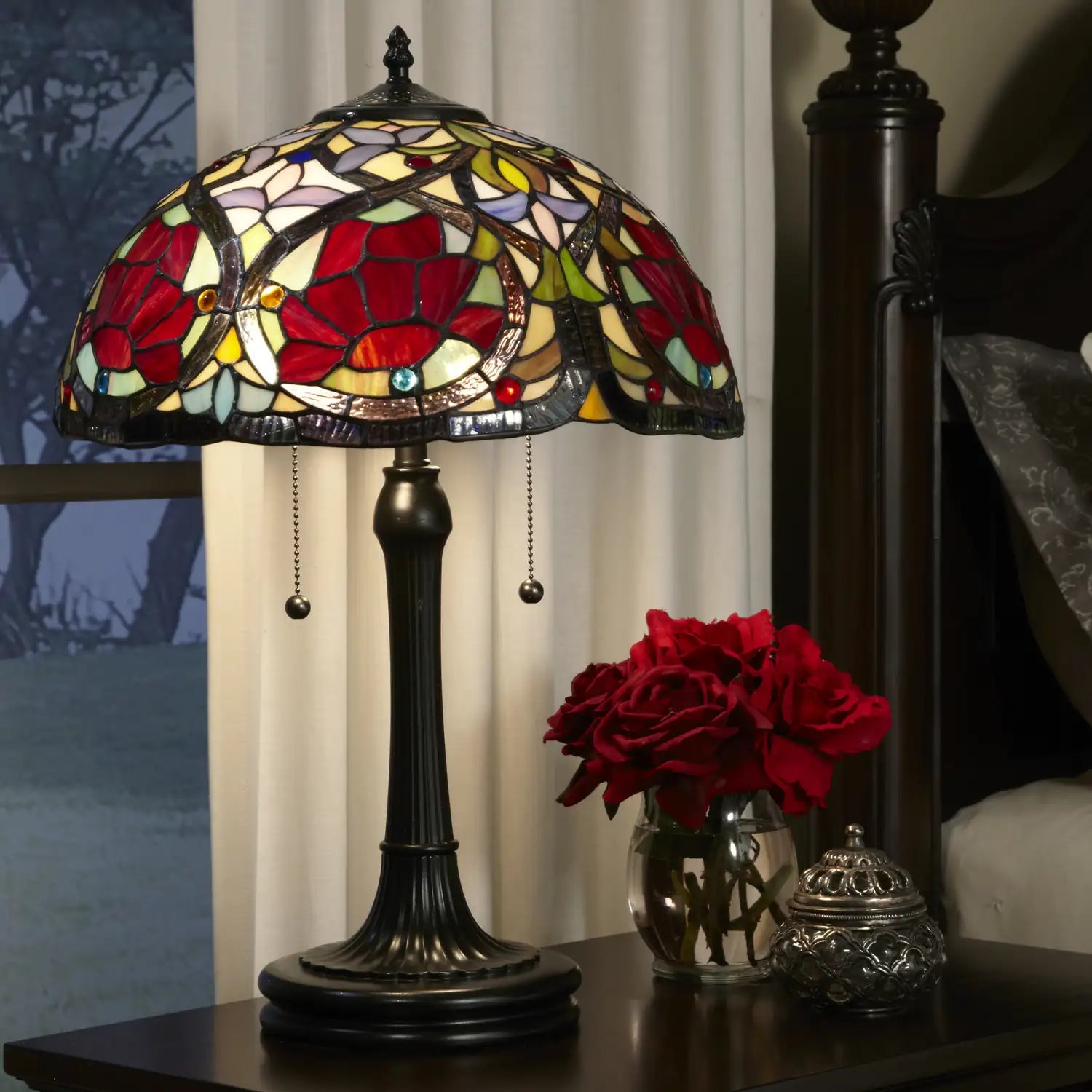 QUOIZEL, LARISSA TABLE LAMP, TABLE LAMPS