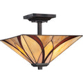 QUOIZEL, ASHEVILLE SEMI-FLUSH MOUNT, SEMI FLUSH MOUNT LIGHT