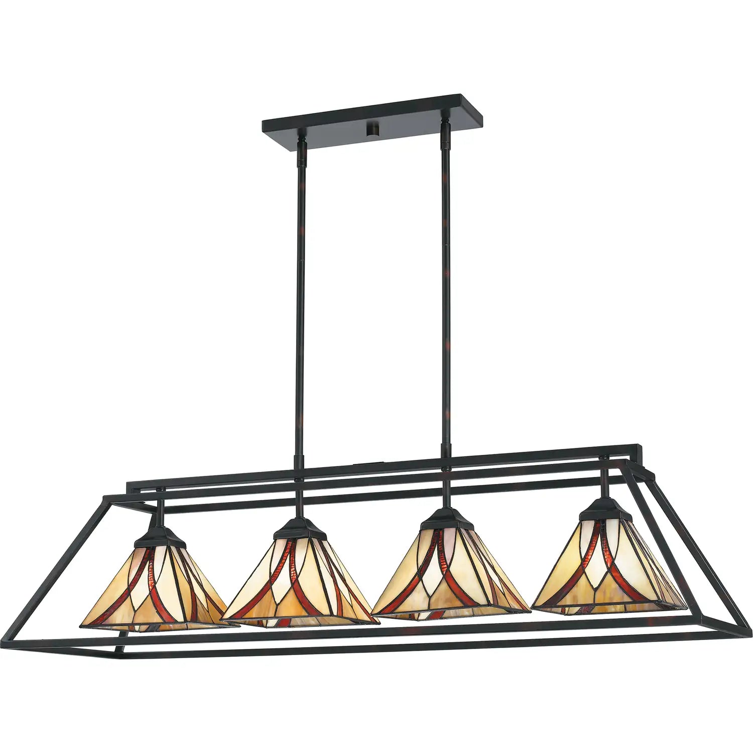 QUOIZEL, ASHEVILLE ISLAND CHANDELIER, LINEAR LIGHT