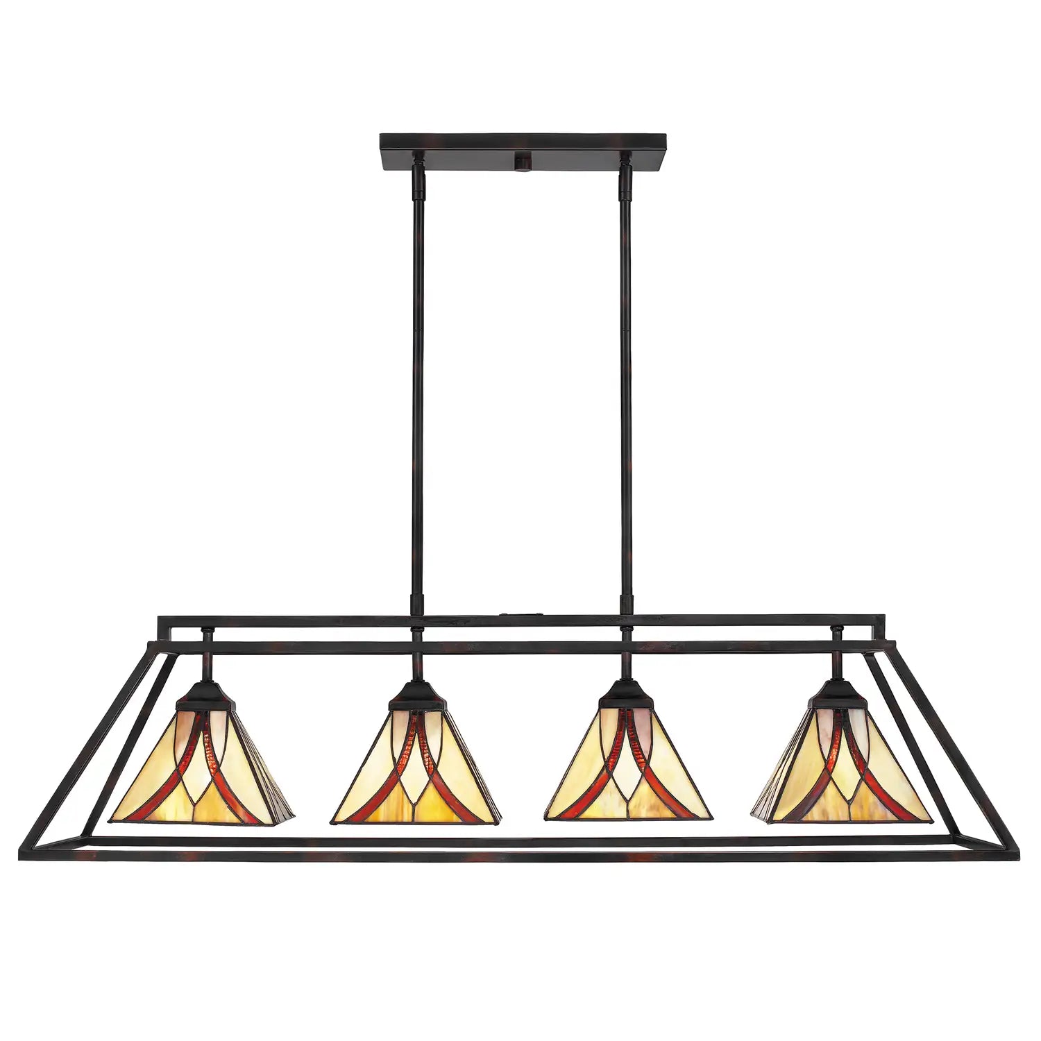 QUOIZEL, ASHEVILLE ISLAND CHANDELIER, LINEAR LIGHT