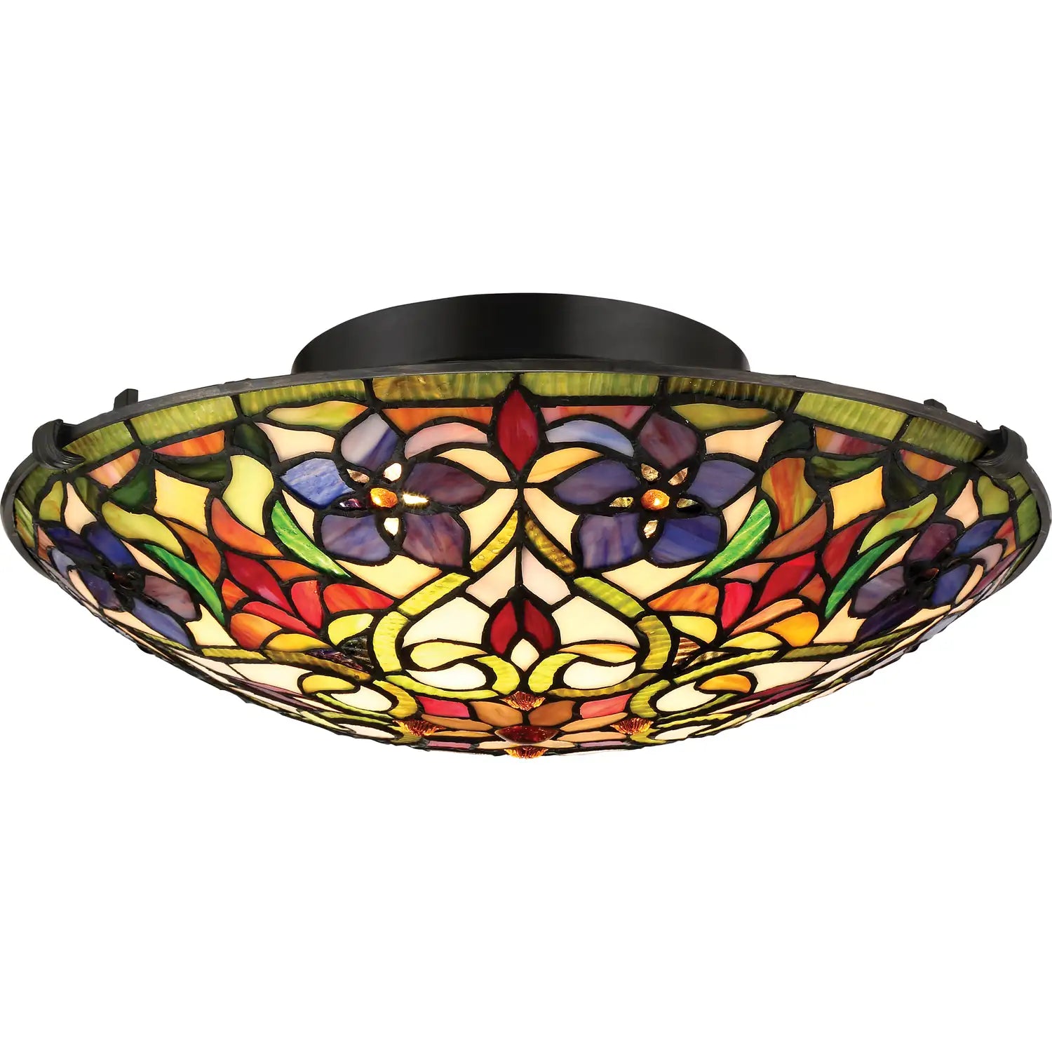 QUOIZEL, VIOLETS FLUSH MOUNT, FLUSH MOUNT CEILING LIGHTS