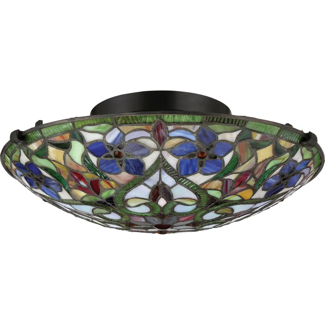 QUOIZEL, VIOLETS FLUSH MOUNT, FLUSH MOUNT CEILING LIGHTS