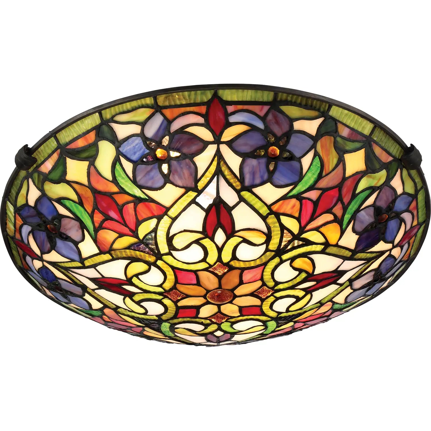 QUOIZEL, VIOLETS FLUSH MOUNT, FLUSH MOUNT CEILING LIGHTS