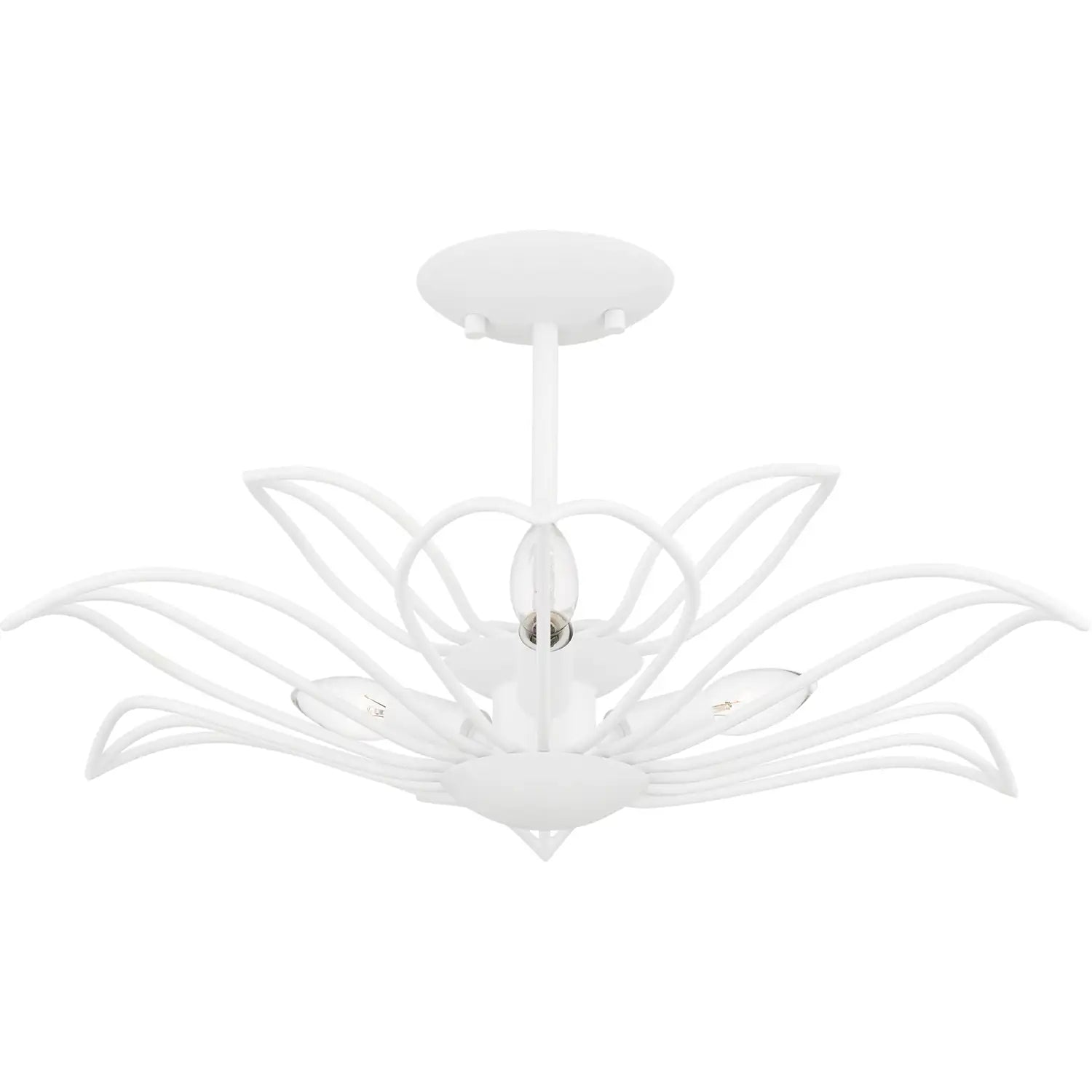 QUOIZEL, TALLULAH SEMI-FLUSH MOUNT, SEMI FLUSH MOUNT LIGHT