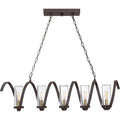 QUOIZEL, TUMULT ISLAND CHANDELIER, LINEAR LIGHT