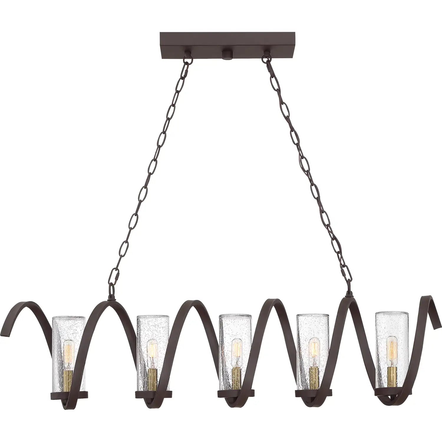 QUOIZEL, TUMULT ISLAND CHANDELIER, LINEAR LIGHT