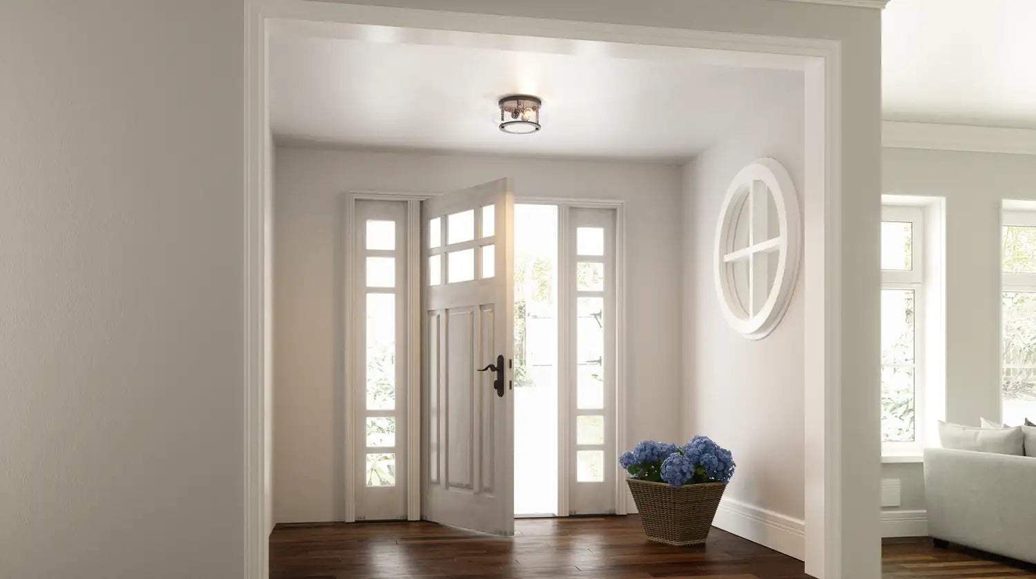 QUOIZEL, TRILOGY FLUSH MOUNT, FLUSH MOUNT CEILING LIGHTS