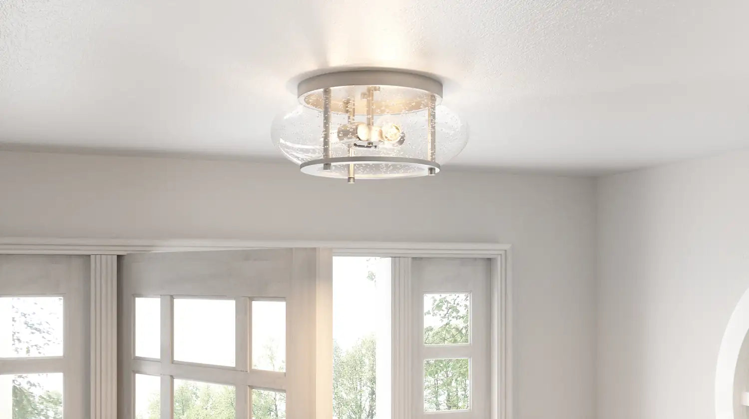 QUOIZEL, TRILOGY FLUSH MOUNT, FLUSH MOUNT CEILING LIGHTS