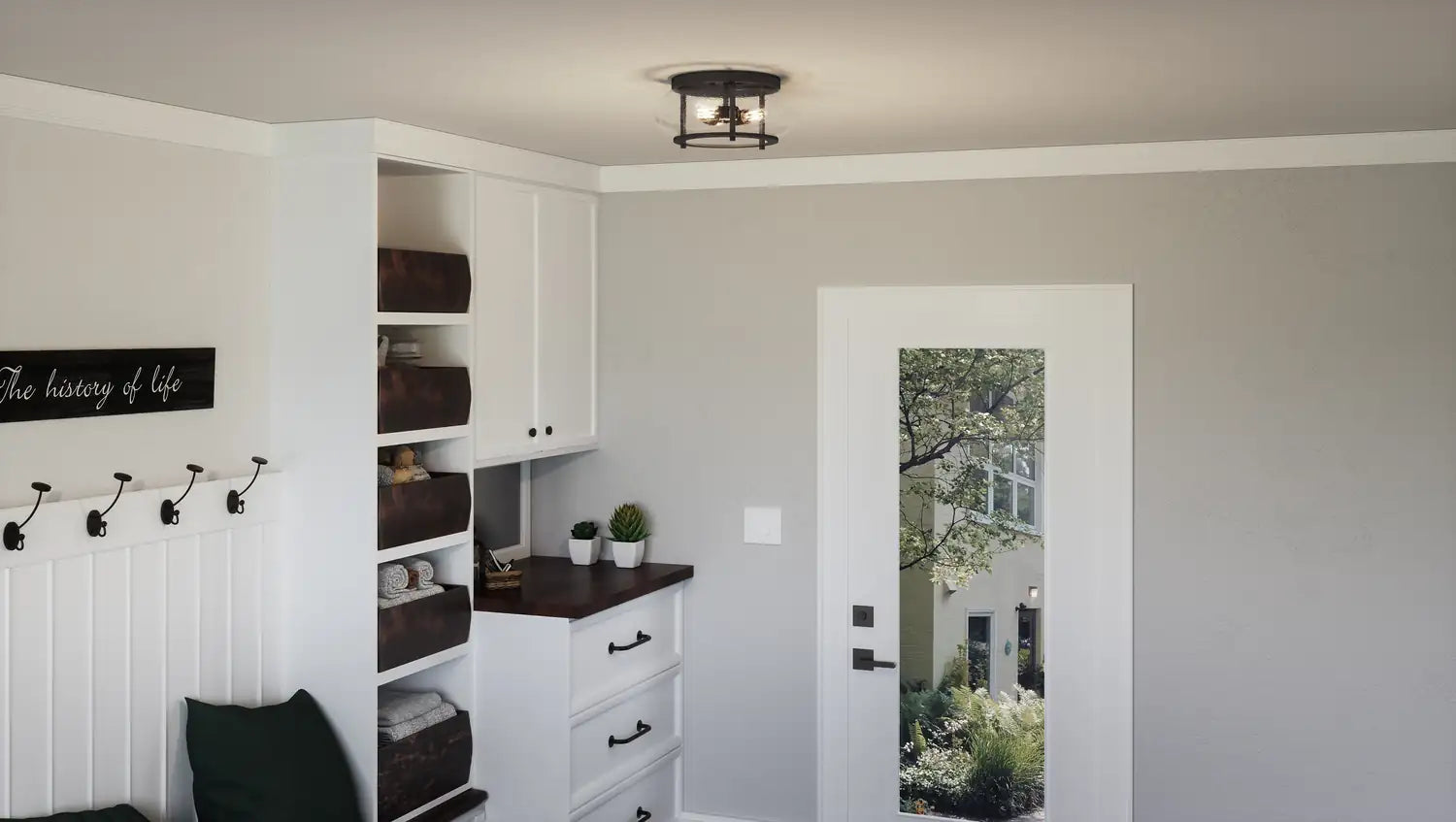QUOIZEL, TRILOGY FLUSH MOUNT, FLUSH MOUNT CEILING LIGHTS