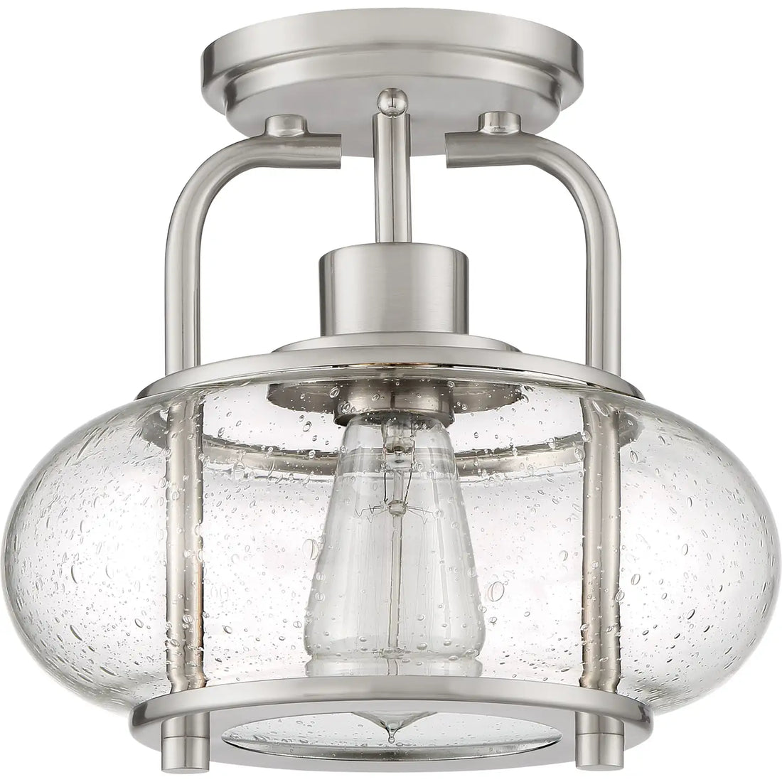 QUOIZEL, TRILOGY SEMI-FLUSH MOUNT, SEMI FLUSH MOUNT LIGHT