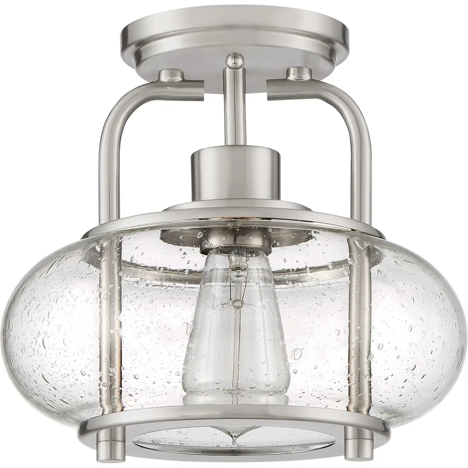 QUOIZEL, TRILOGY SEMI-FLUSH MOUNT, SEMI FLUSH MOUNT LIGHT