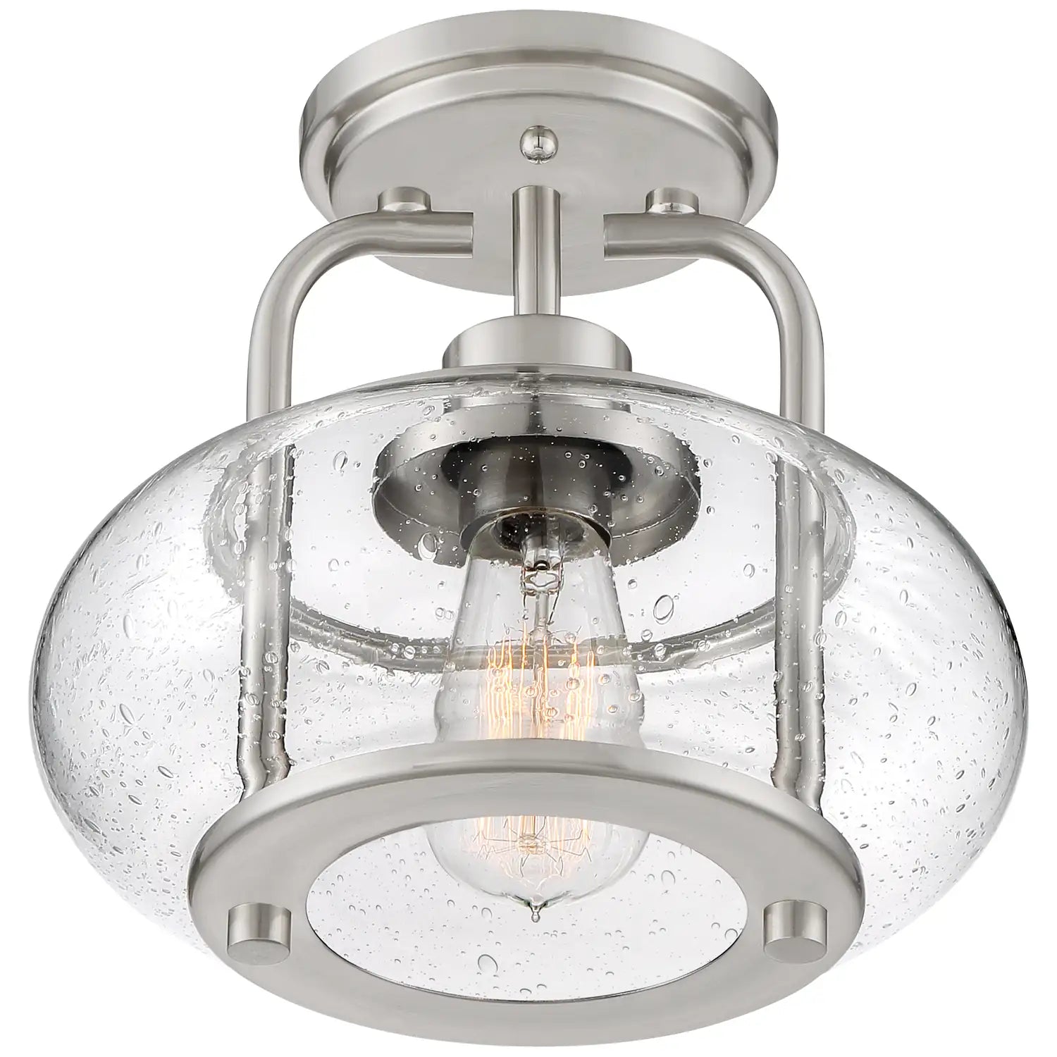 QUOIZEL, TRILOGY SEMI-FLUSH MOUNT, SEMI FLUSH MOUNT LIGHT