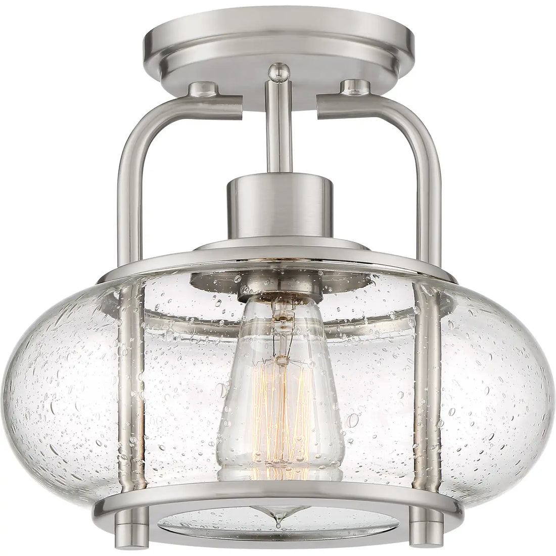 QUOIZEL, TRILOGY SEMI-FLUSH MOUNT, SEMI FLUSH MOUNT LIGHT