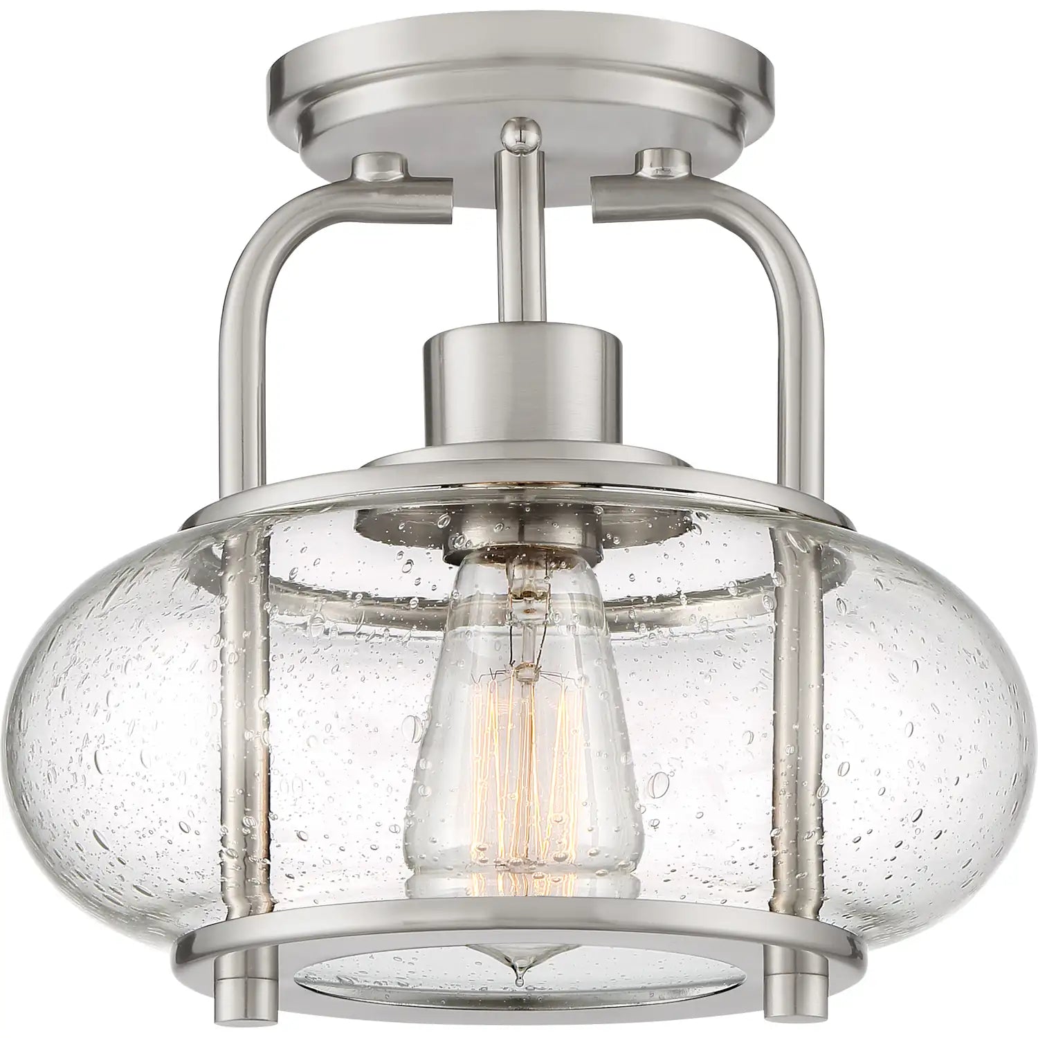 QUOIZEL, TRILOGY SEMI-FLUSH MOUNT, SEMI FLUSH MOUNT LIGHT