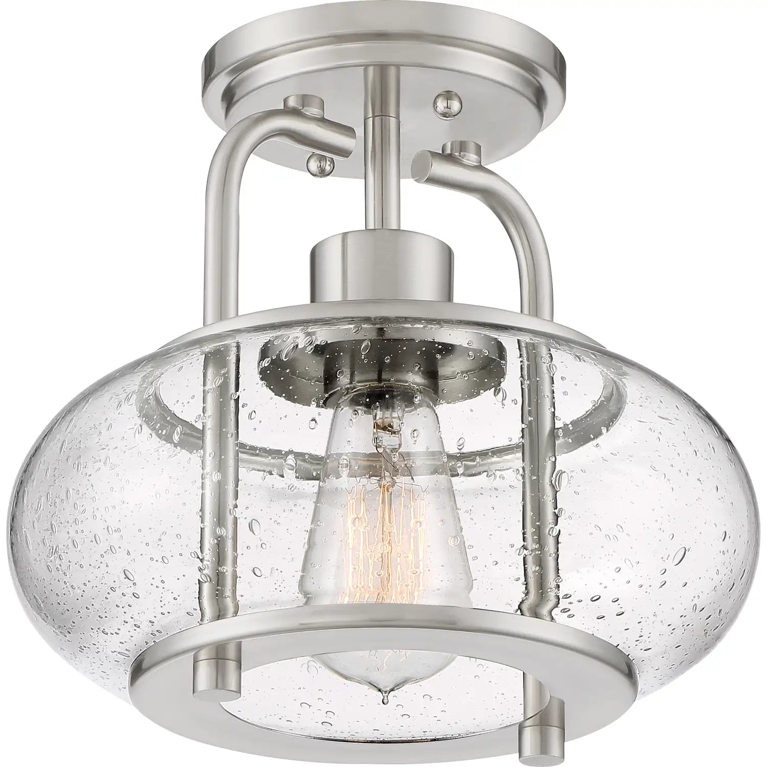 QUOIZEL, TRILOGY SEMI-FLUSH MOUNT, SEMI FLUSH MOUNT LIGHT