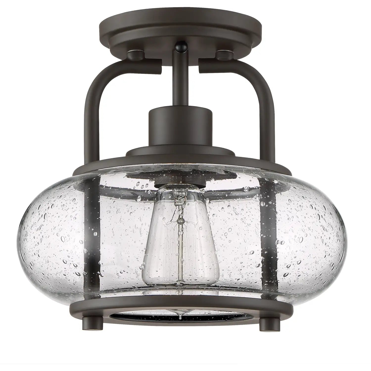 QUOIZEL, TRILOGY SEMI-FLUSH MOUNT, SEMI FLUSH MOUNT LIGHT