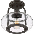 QUOIZEL, TRILOGY SEMI-FLUSH MOUNT, SEMI FLUSH MOUNT LIGHT