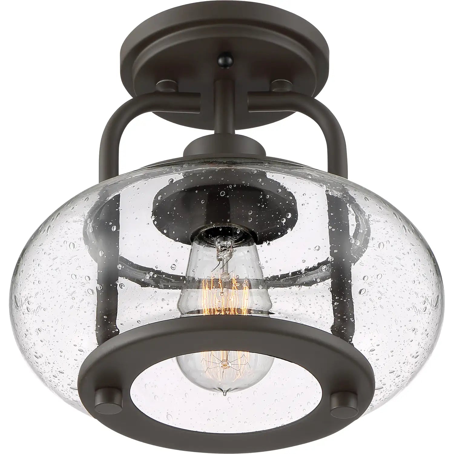 QUOIZEL, TRILOGY SEMI-FLUSH MOUNT, SEMI FLUSH MOUNT LIGHT