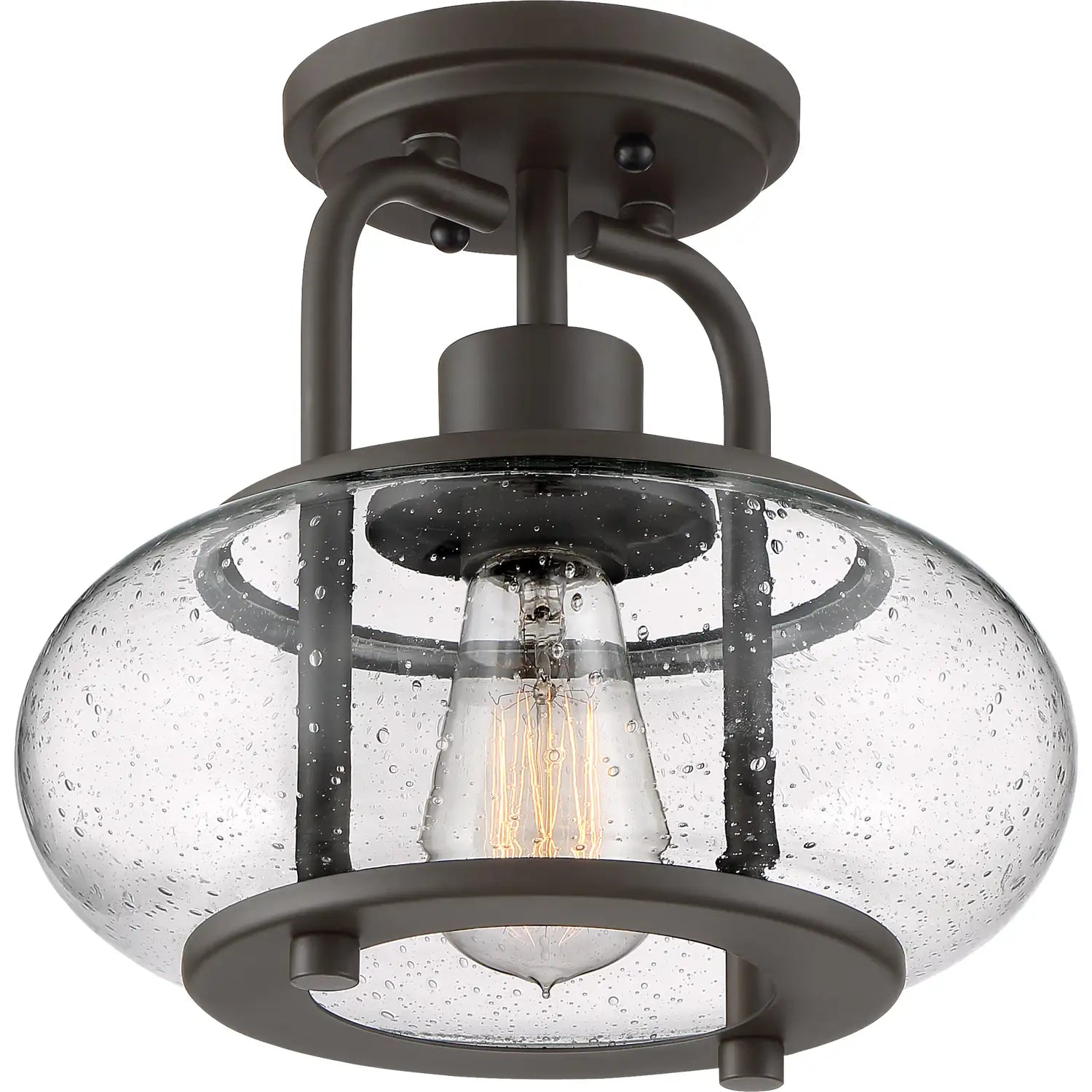 QUOIZEL, TRILOGY SEMI-FLUSH MOUNT, SEMI FLUSH MOUNT LIGHT