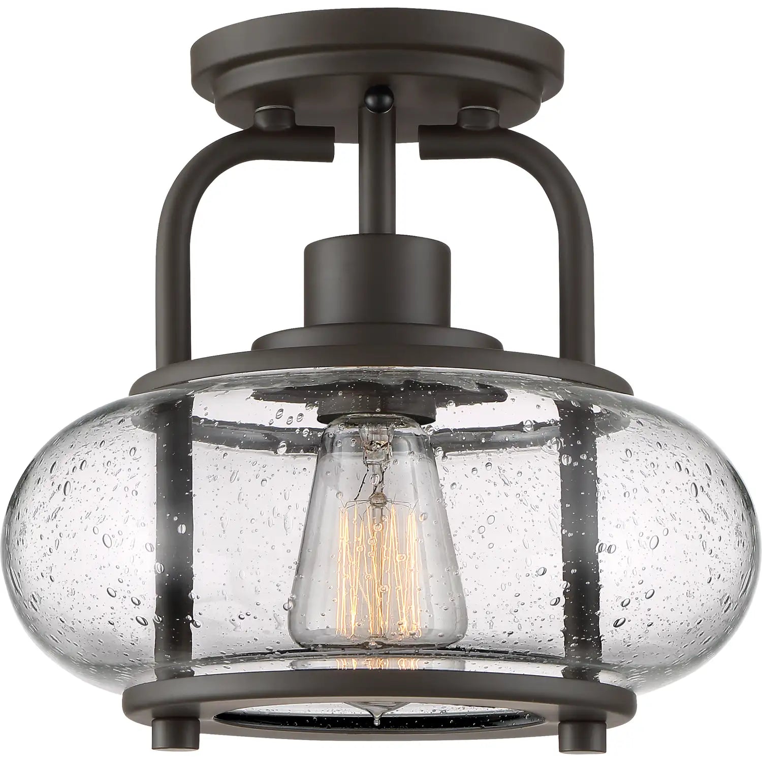 QUOIZEL, TRILOGY SEMI-FLUSH MOUNT, SEMI FLUSH MOUNT LIGHT