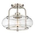 QUOIZEL, TRILOGY SEMI-FLUSH MOUNT, SEMI FLUSH MOUNT LIGHT
