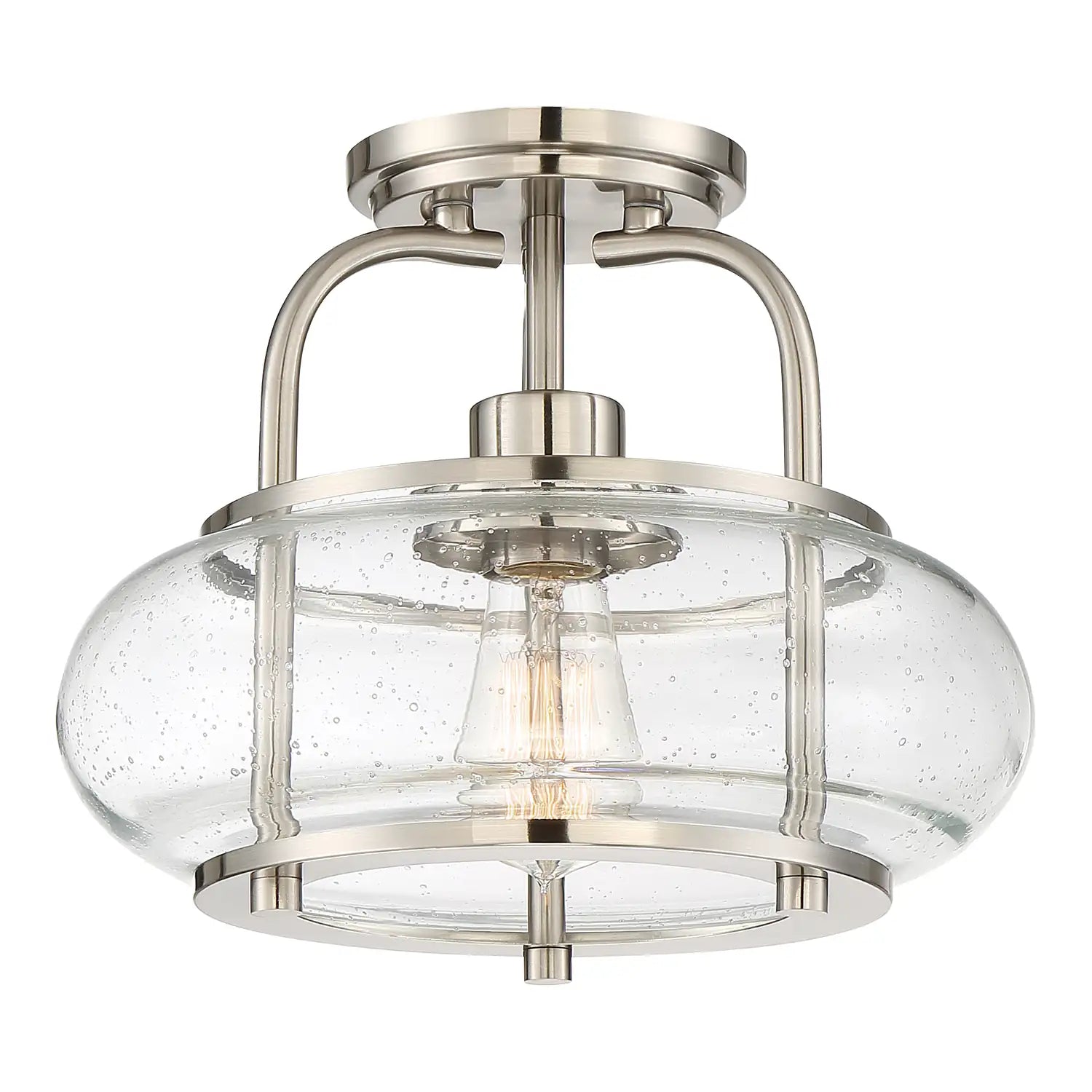 QUOIZEL, TRILOGY SEMI-FLUSH MOUNT, SEMI FLUSH MOUNT LIGHT