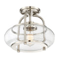 QUOIZEL, TRILOGY SEMI-FLUSH MOUNT, SEMI FLUSH MOUNT LIGHT