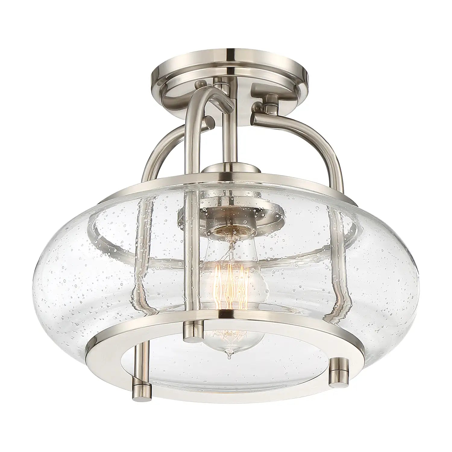 QUOIZEL, TRILOGY SEMI-FLUSH MOUNT, SEMI FLUSH MOUNT LIGHT