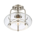 QUOIZEL, TRILOGY SEMI-FLUSH MOUNT, SEMI FLUSH MOUNT LIGHT