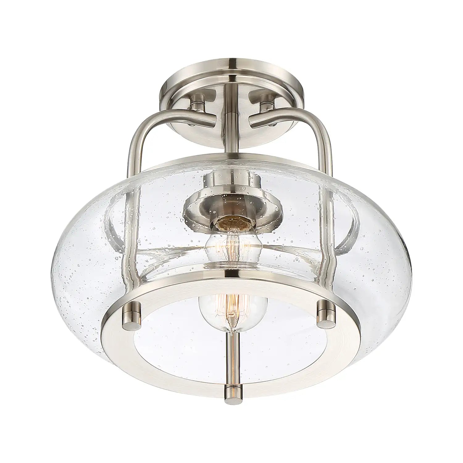 QUOIZEL, TRILOGY SEMI-FLUSH MOUNT, SEMI FLUSH MOUNT LIGHT