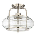 QUOIZEL, TRILOGY SEMI-FLUSH MOUNT, SEMI FLUSH MOUNT LIGHT