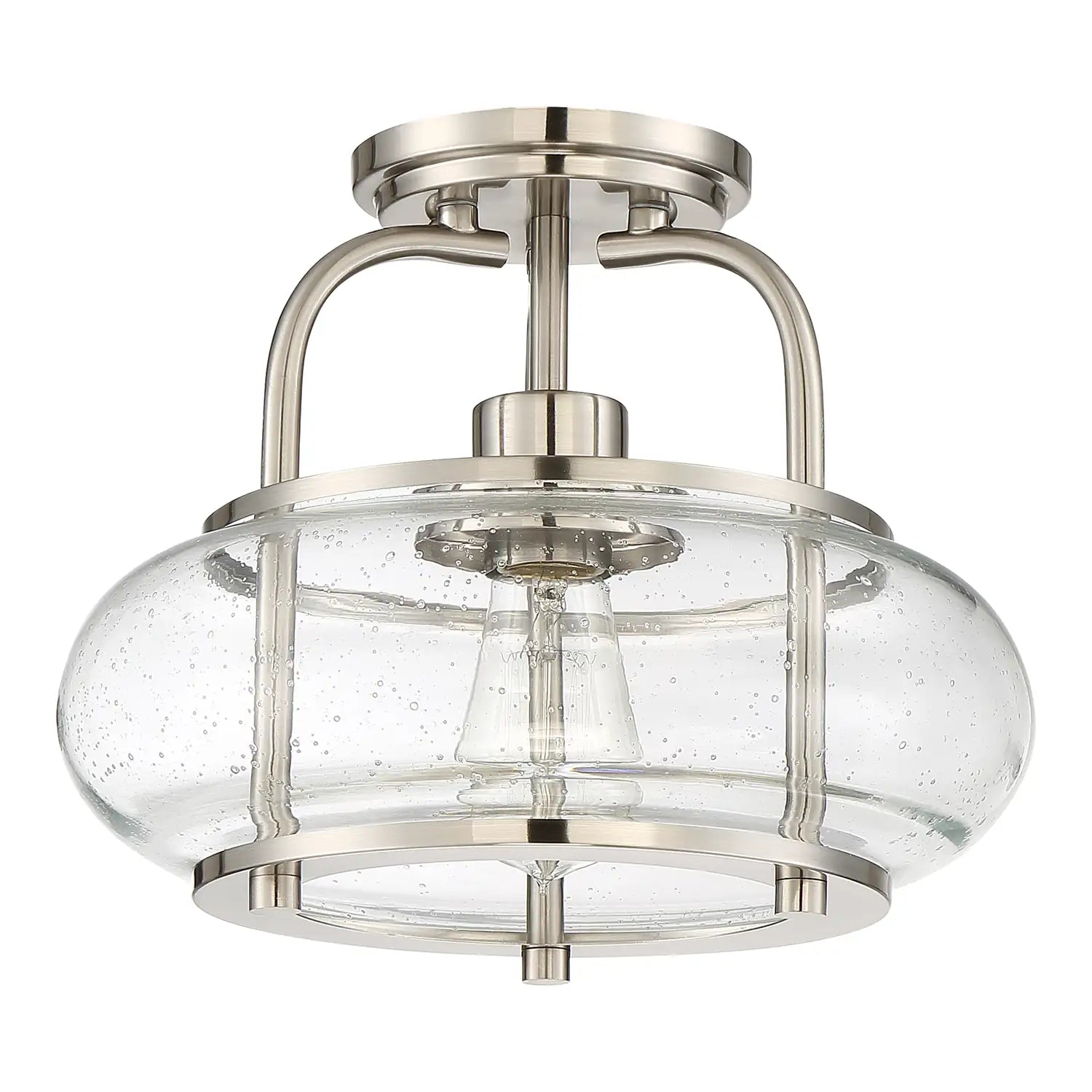 QUOIZEL, TRILOGY SEMI-FLUSH MOUNT, SEMI FLUSH MOUNT LIGHT