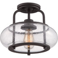 QUOIZEL, TRILOGY SEMI-FLUSH MOUNT, SEMI FLUSH MOUNT LIGHT