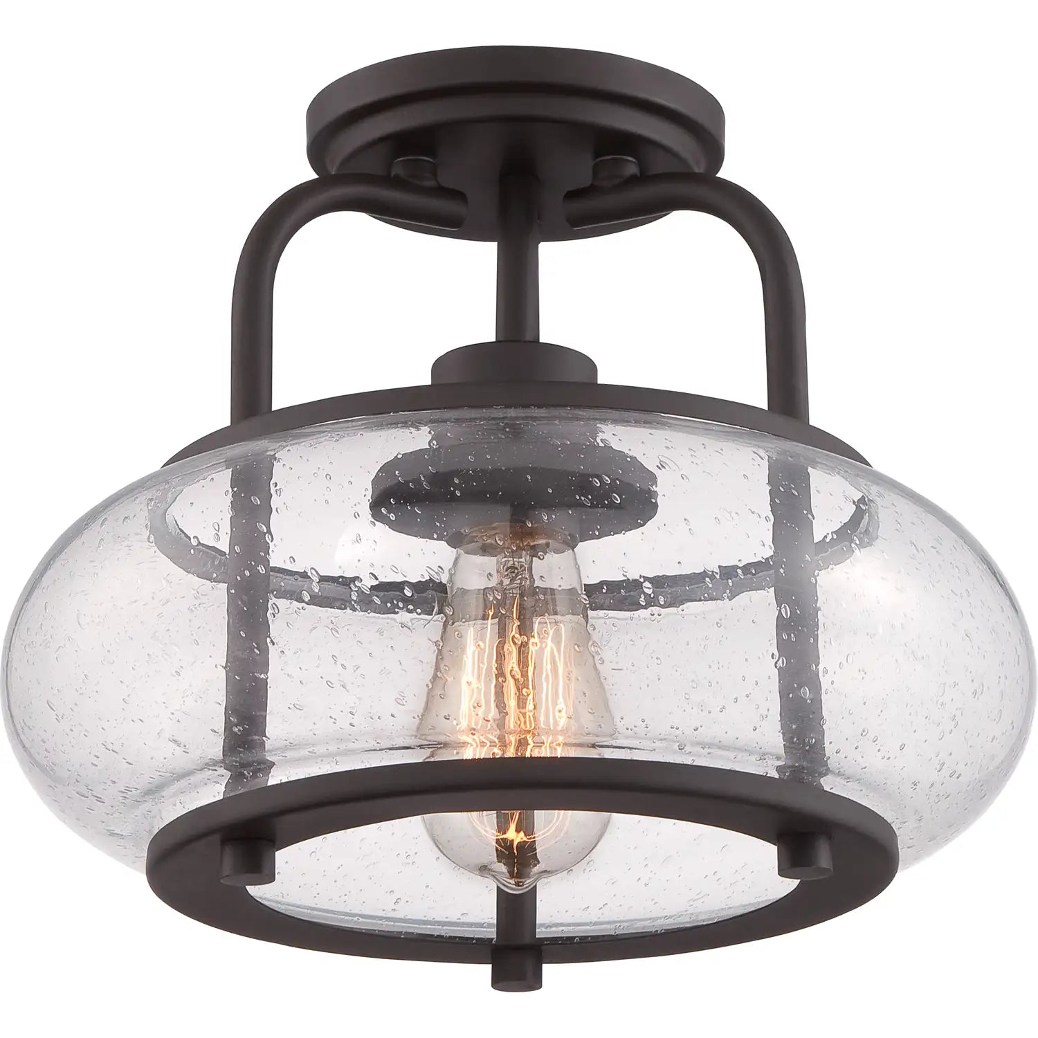 QUOIZEL, TRILOGY SEMI-FLUSH MOUNT, SEMI FLUSH MOUNT LIGHT