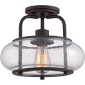QUOIZEL, TRILOGY SEMI-FLUSH MOUNT, SEMI FLUSH MOUNT LIGHT