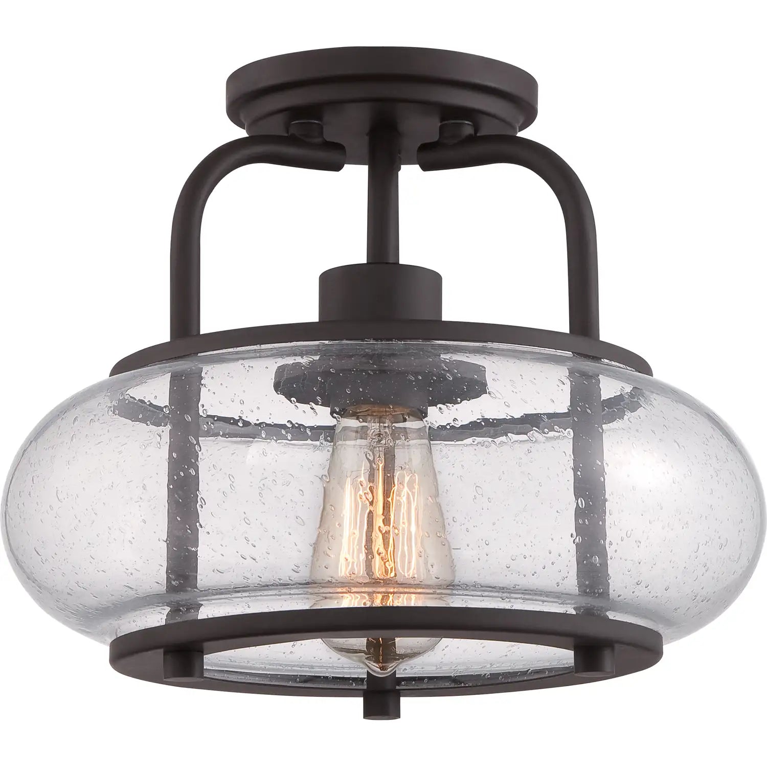 QUOIZEL, TRILOGY SEMI-FLUSH MOUNT, SEMI FLUSH MOUNT LIGHT