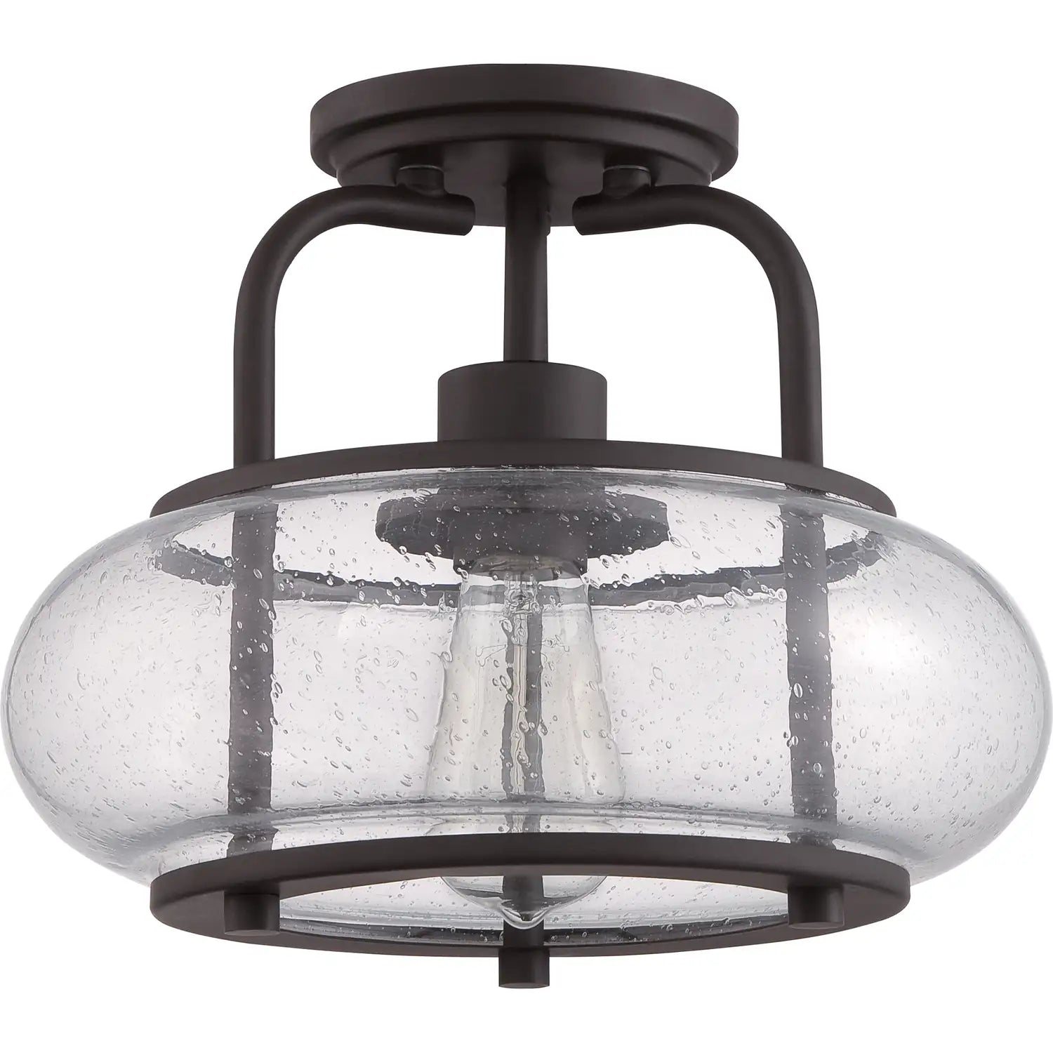 QUOIZEL, TRILOGY SEMI-FLUSH MOUNT, SEMI FLUSH MOUNT LIGHT