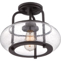 QUOIZEL, TRILOGY SEMI-FLUSH MOUNT, SEMI FLUSH MOUNT LIGHT