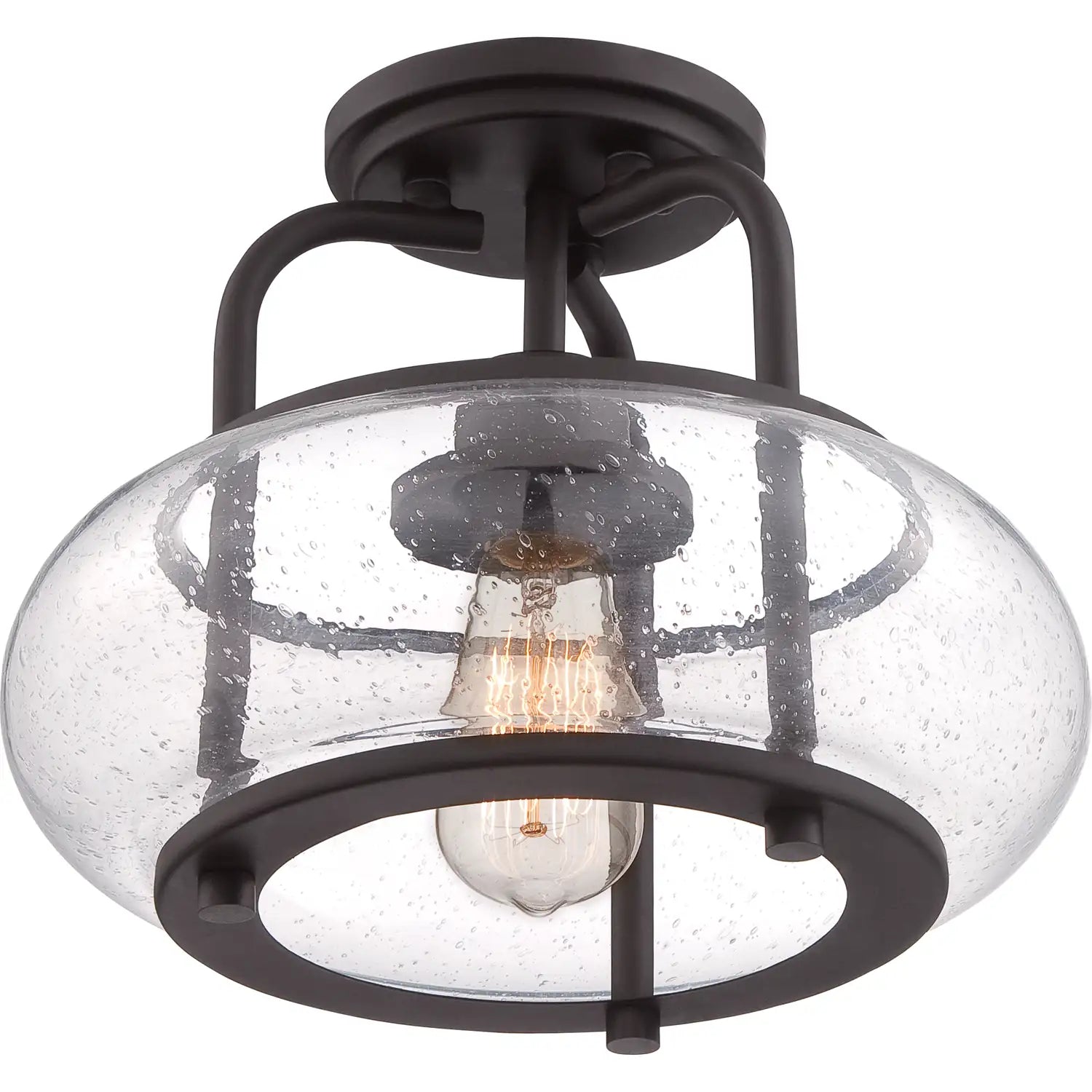 QUOIZEL, TRILOGY SEMI-FLUSH MOUNT, SEMI FLUSH MOUNT LIGHT