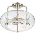 QUOIZEL, TRILOGY SEMI-FLUSH MOUNT, SEMI FLUSH MOUNT LIGHT