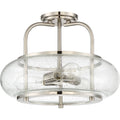 QUOIZEL, TRILOGY SEMI-FLUSH MOUNT, SEMI FLUSH MOUNT LIGHT